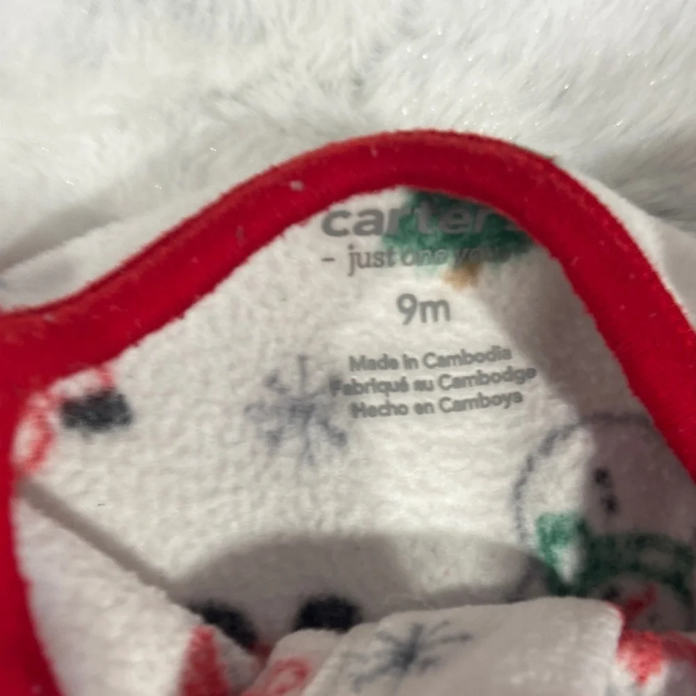 Festive Santa and Reindeer Pajama Set 9M